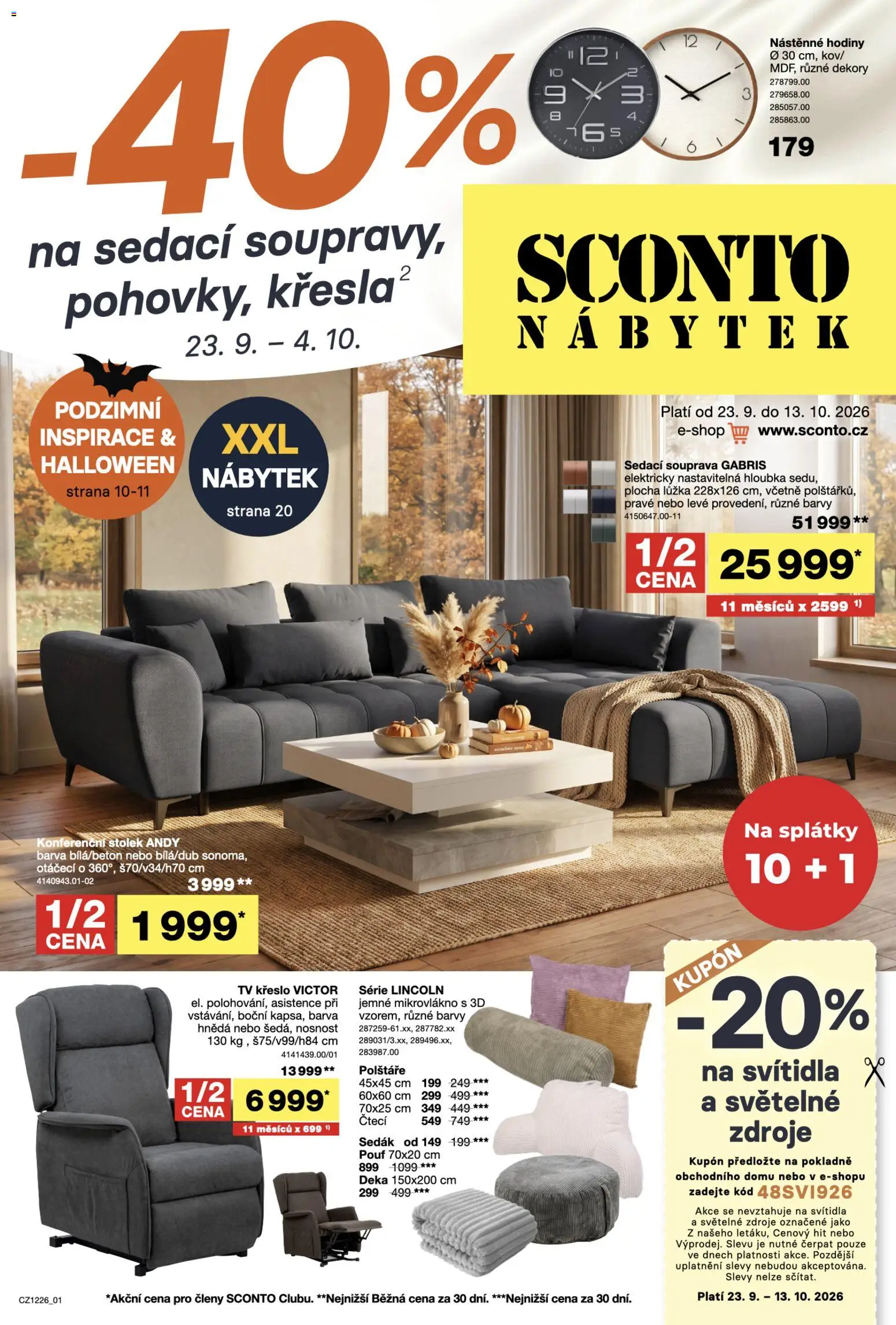 Náhled nabídky: Sconto nábytek Sconto nábytek leták platný od 23.09.2026