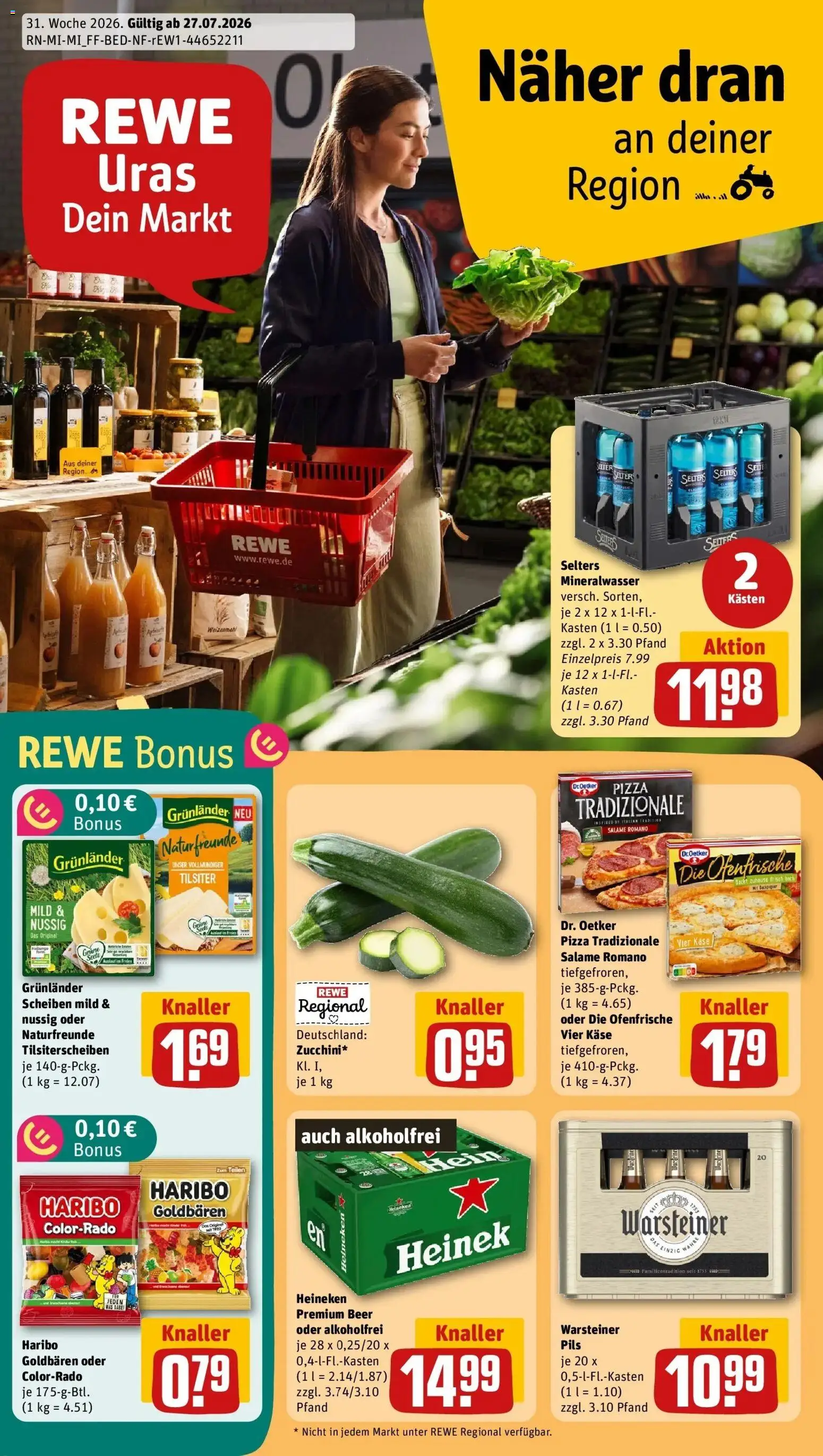 Vorschau von dem Prospekt des Geschäftes Rewe, gültig ab dem 27.07.2026