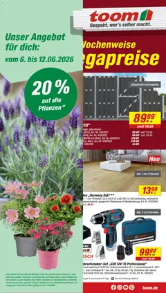 Vorschau von dem Prospekt des Geschäftes Toom Baumarkt, gültig ab dem 06.06.2026