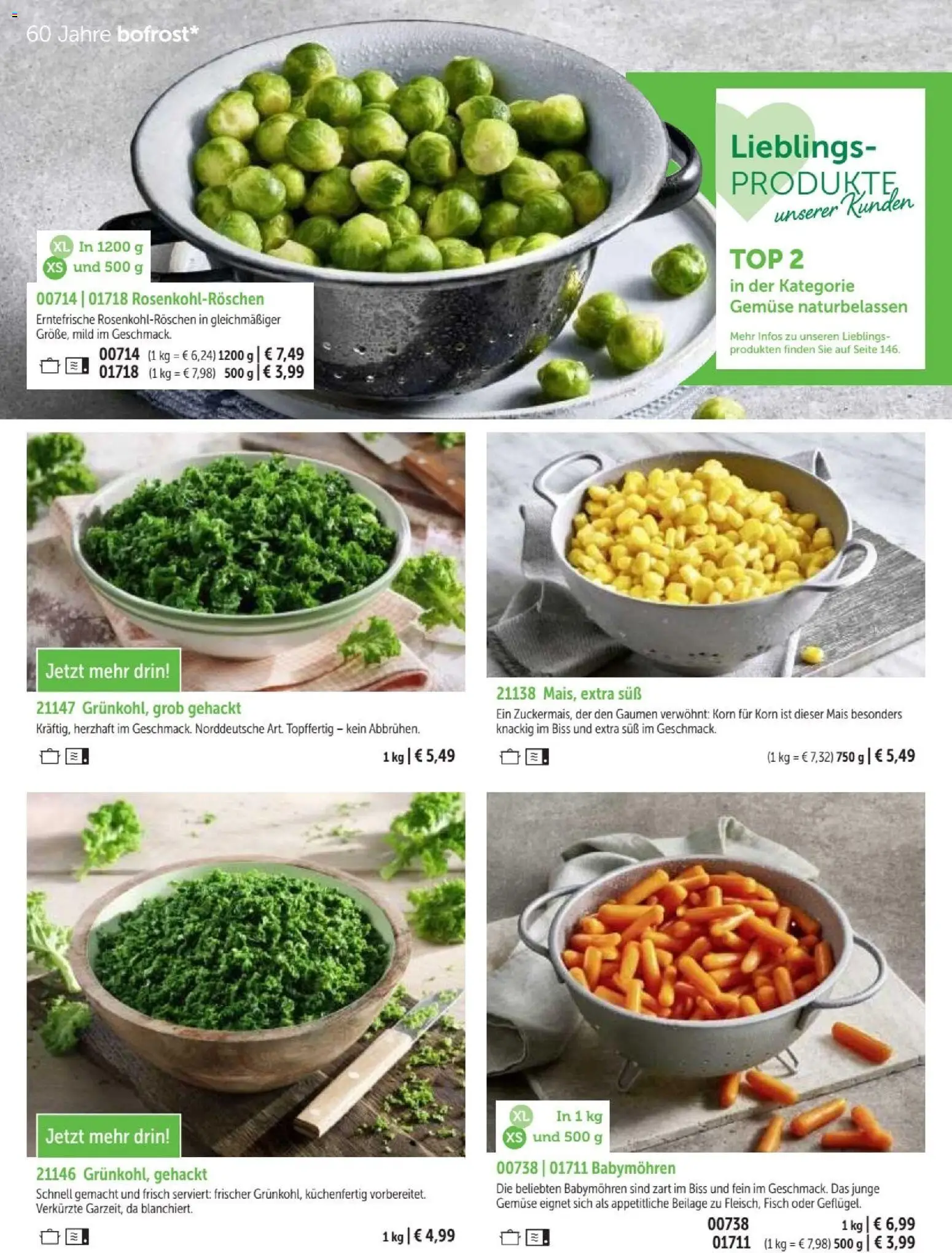 Vorschau von dem Prospekt des Geschäftes Bofrost, gültig ab dem 07.09.2026 - Fisch, Gemüse, Top, Mais