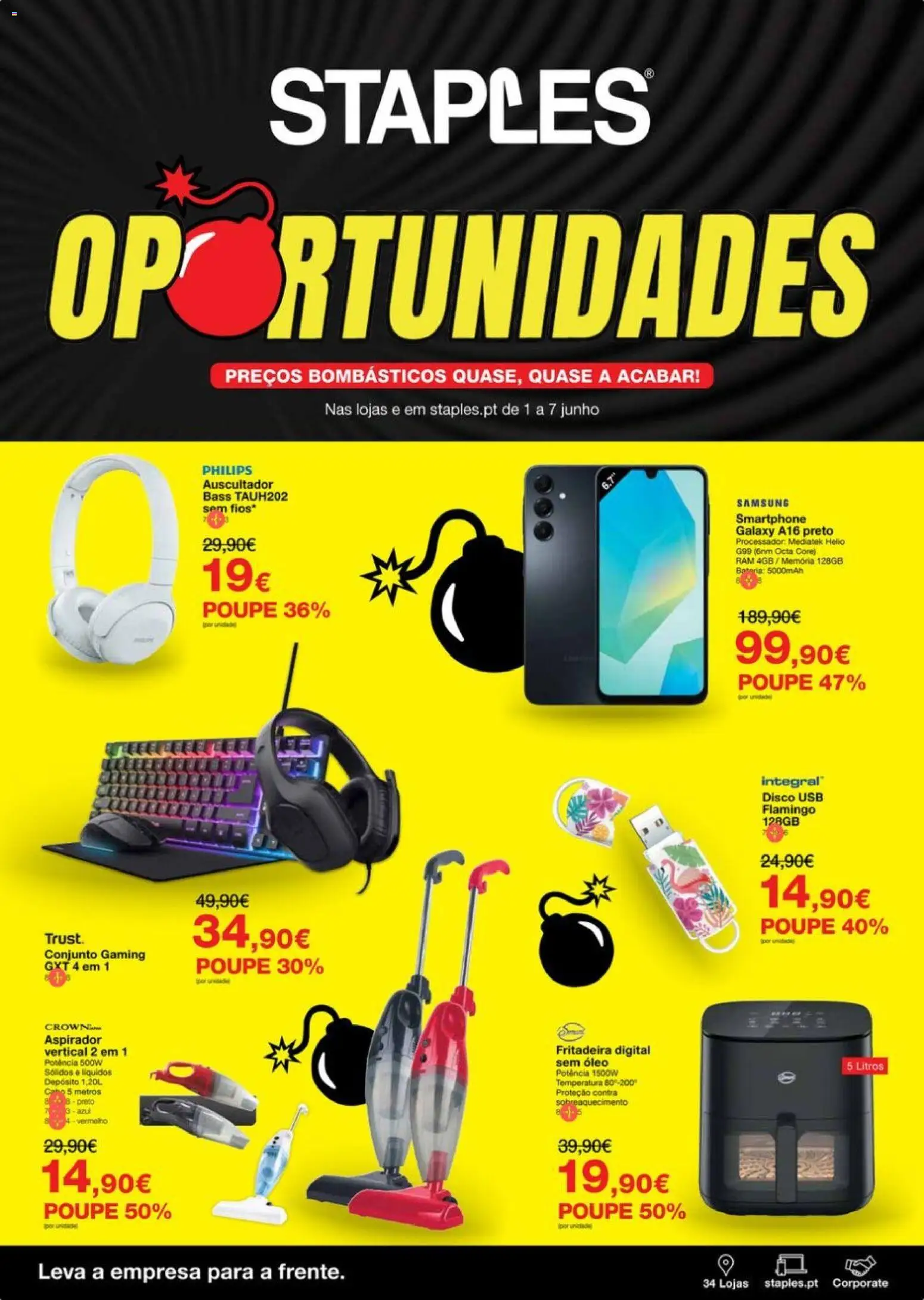Pré-visualização do folheto da loja Staples válida a partir de 01/06/2026