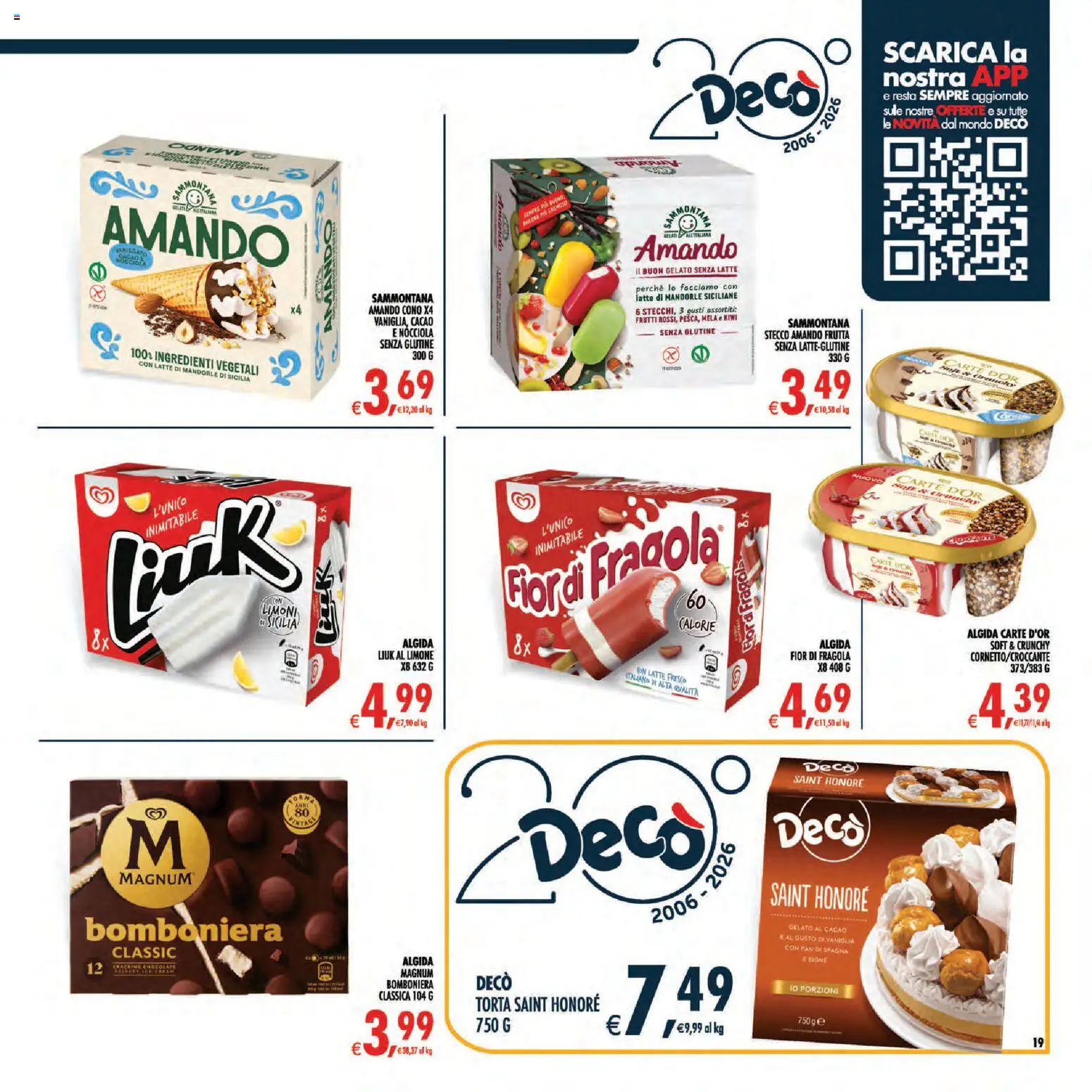 Anteprima dell'opuscolo Decò volantino Maxistore, Supermercati Lipari dal negozio Decò valido da 01/09/2026 - Latte, Limone, Frutta, Mandorle, Magnum, Cacao, Ingredienti, Limoni