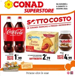Anteprima dell'opuscolo Conad volantino Superstore Sicilia dal negozio Conad valido da 04/06/2026