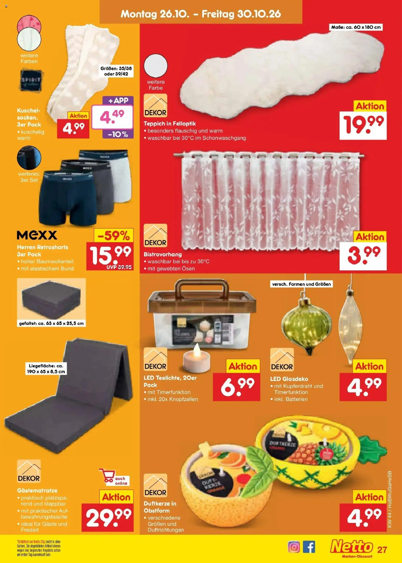 Vorschau von dem Prospekt des Geschäftes Netto Marken-Discount, gültig ab dem 26.10.2026