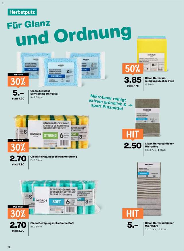 Neue Migros Aktionen ab 10.09.
