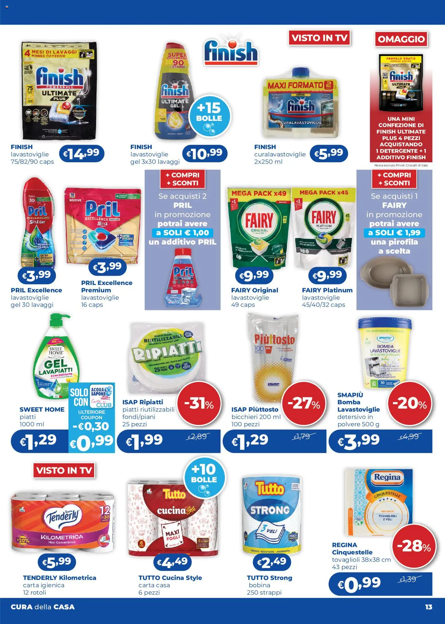 Anteprima dell'opuscolo Acqua e Sapone volantino 12/2026 dal negozio Acqua e Sapone valido da 03/09/2026 - TV, Limone, Lavastoviglie, Piatti, Sale, Carta igienica, Detergente, Detersivo in polvere