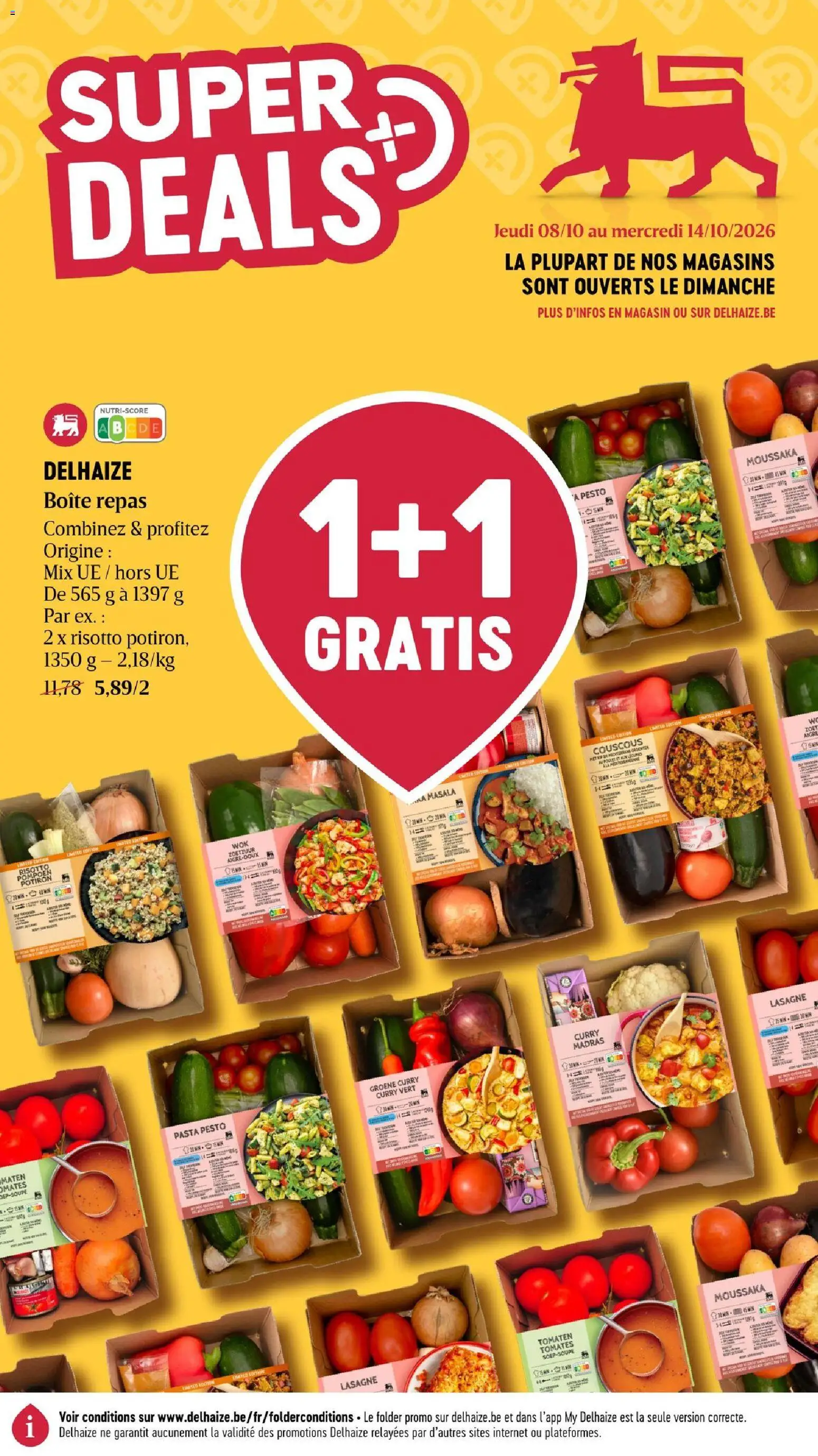 Voorbeeld van Delhaize Publicité van winkel Delhaize geldig vanaf 08/10/2026