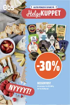 Forhåndsvis Coop Obs kundeavis Helgemat Kuppet fra butikk Coop Obs gyldig fra 22/10/2026