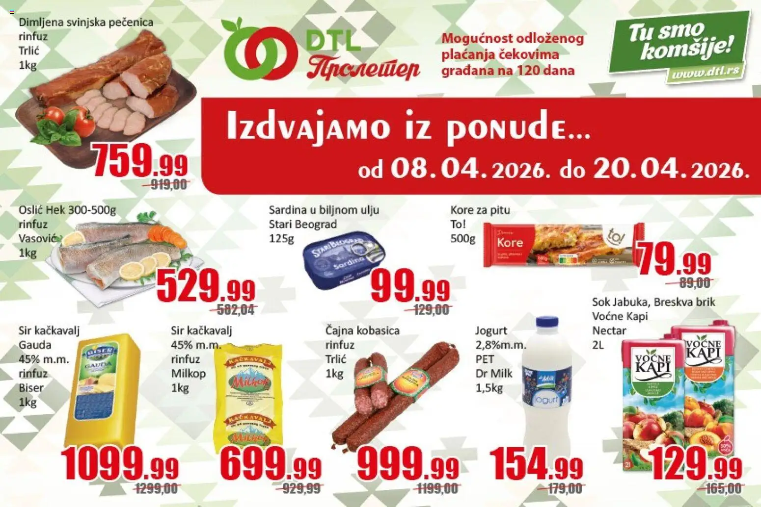 Pregled Metalac Proleter kataloga - važi od 08.04.2026
