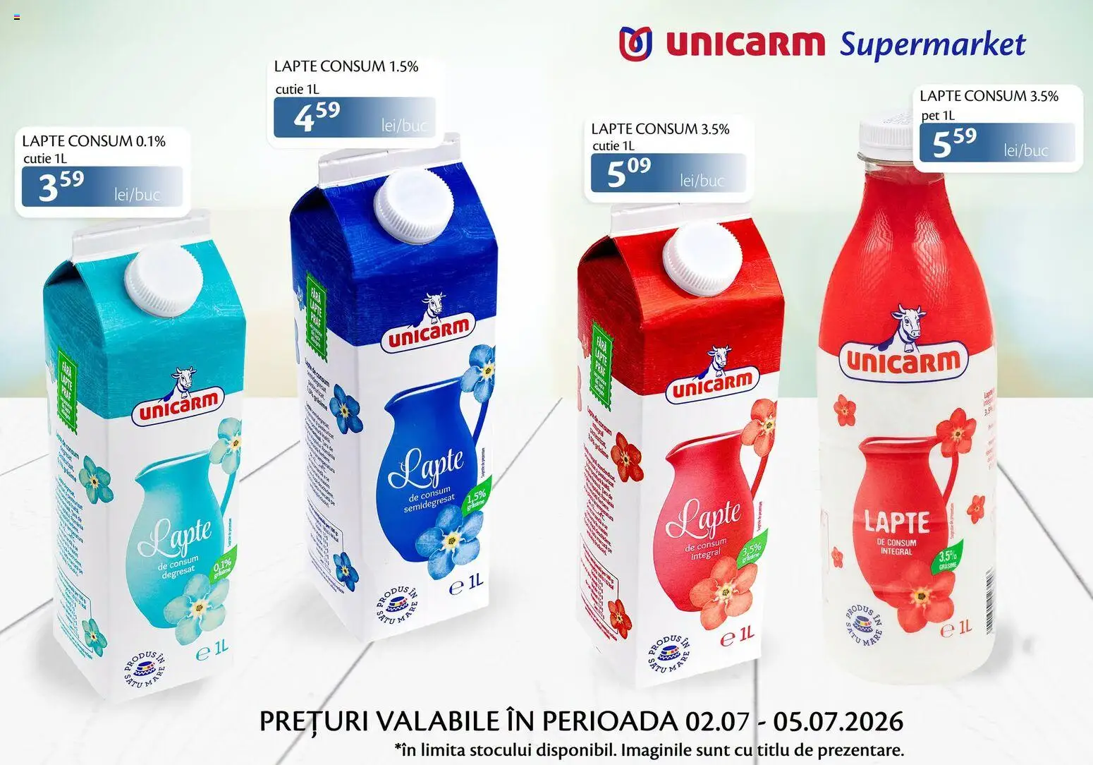 Previzualizarea de cataloage: Unicarm Unicarm Catalog Produse lactate valabil de la 02.07.2026