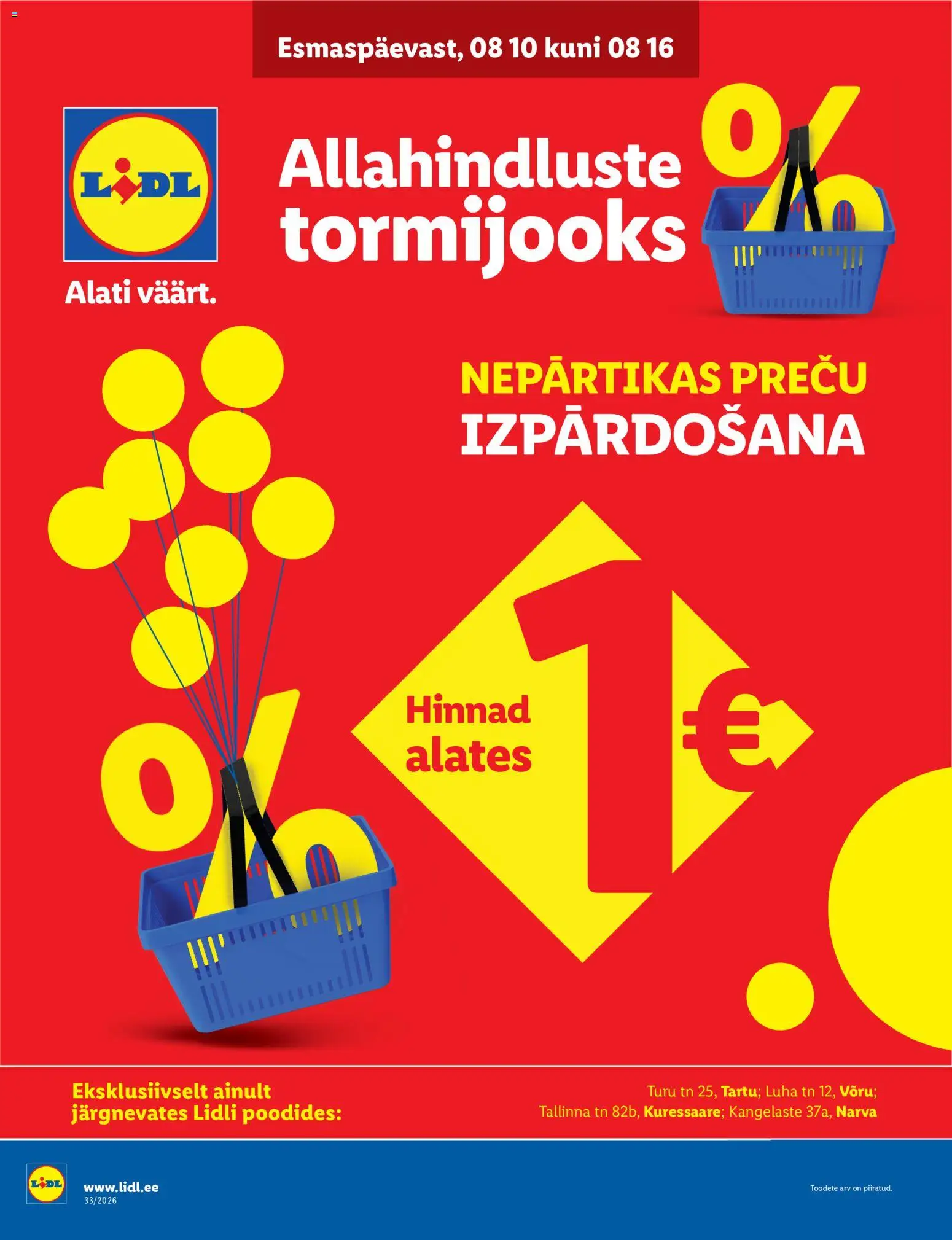 Lidl kliendilehe eelvaade alates 10.08.2026