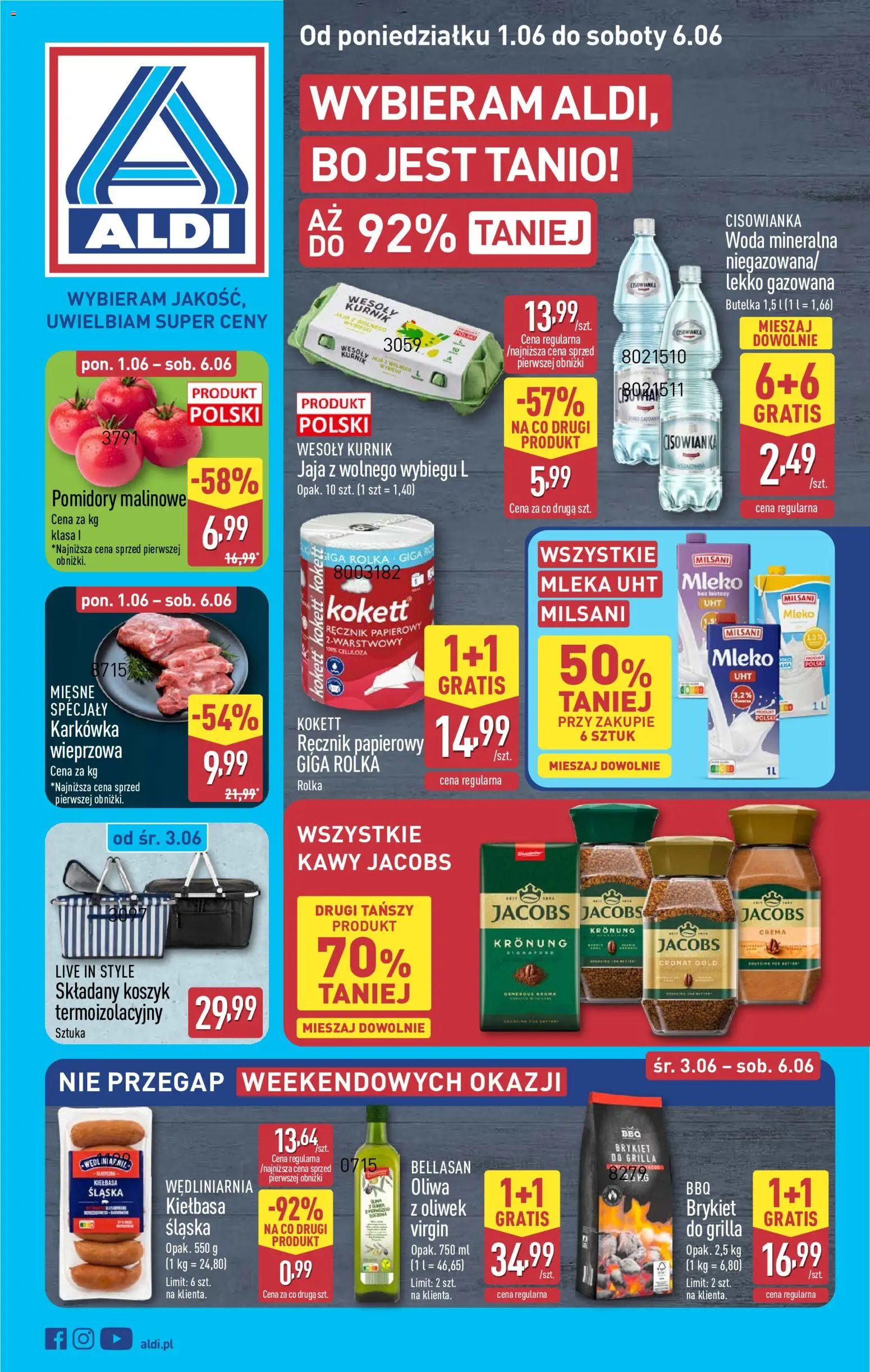 Náhled nabídky: Aldi Polsko Aldi Polsko leták platný od 01.06.2026