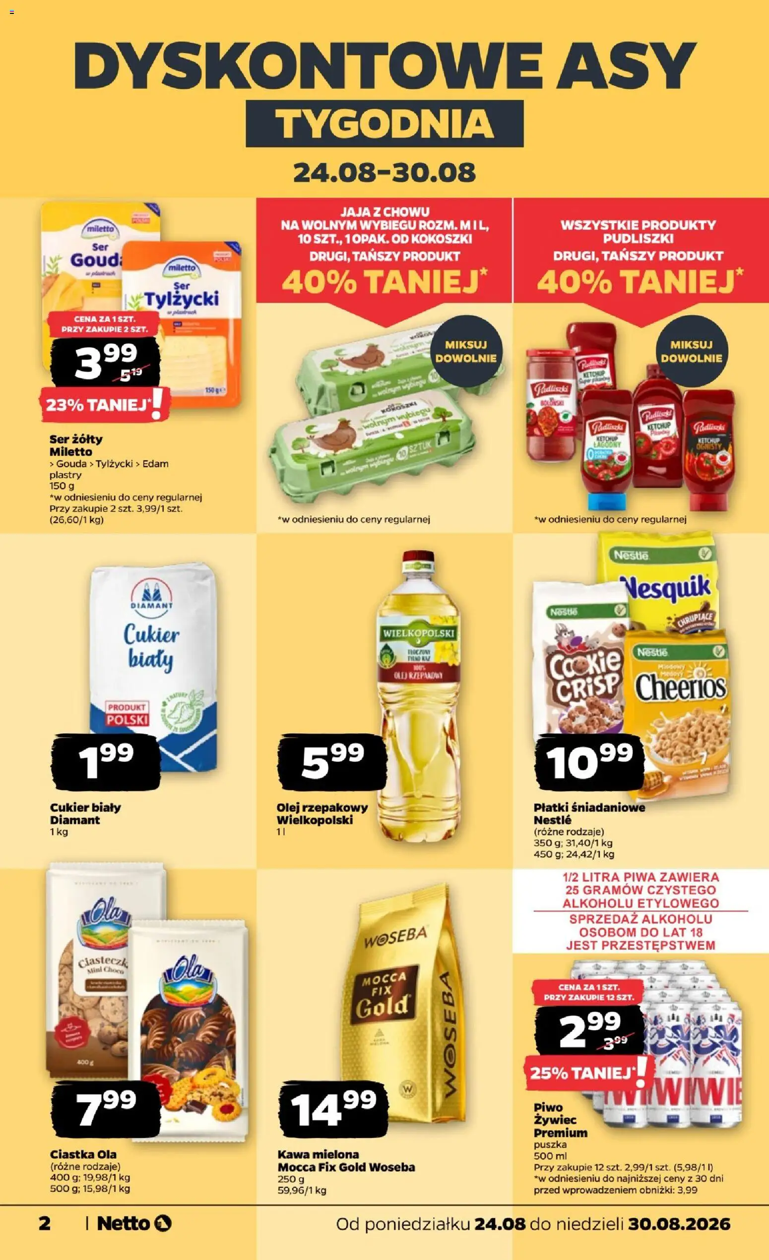 Pogląd gazetki "Netto gazetka od poniedziałku" ze sklepu Netto ważnej od 24.08.2026