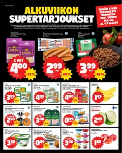 Kaupan Tokmanni Tokmanni ruokatarjoukset esikatselu, voimassa 22/06/2026