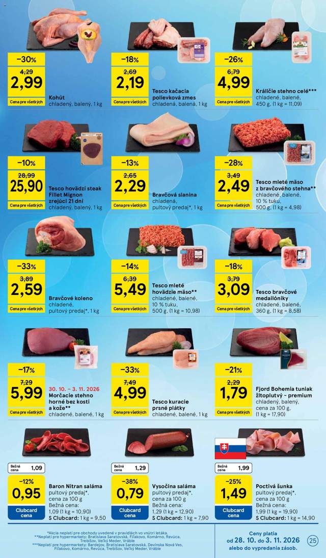 Nový Tesco leták od 28.10.