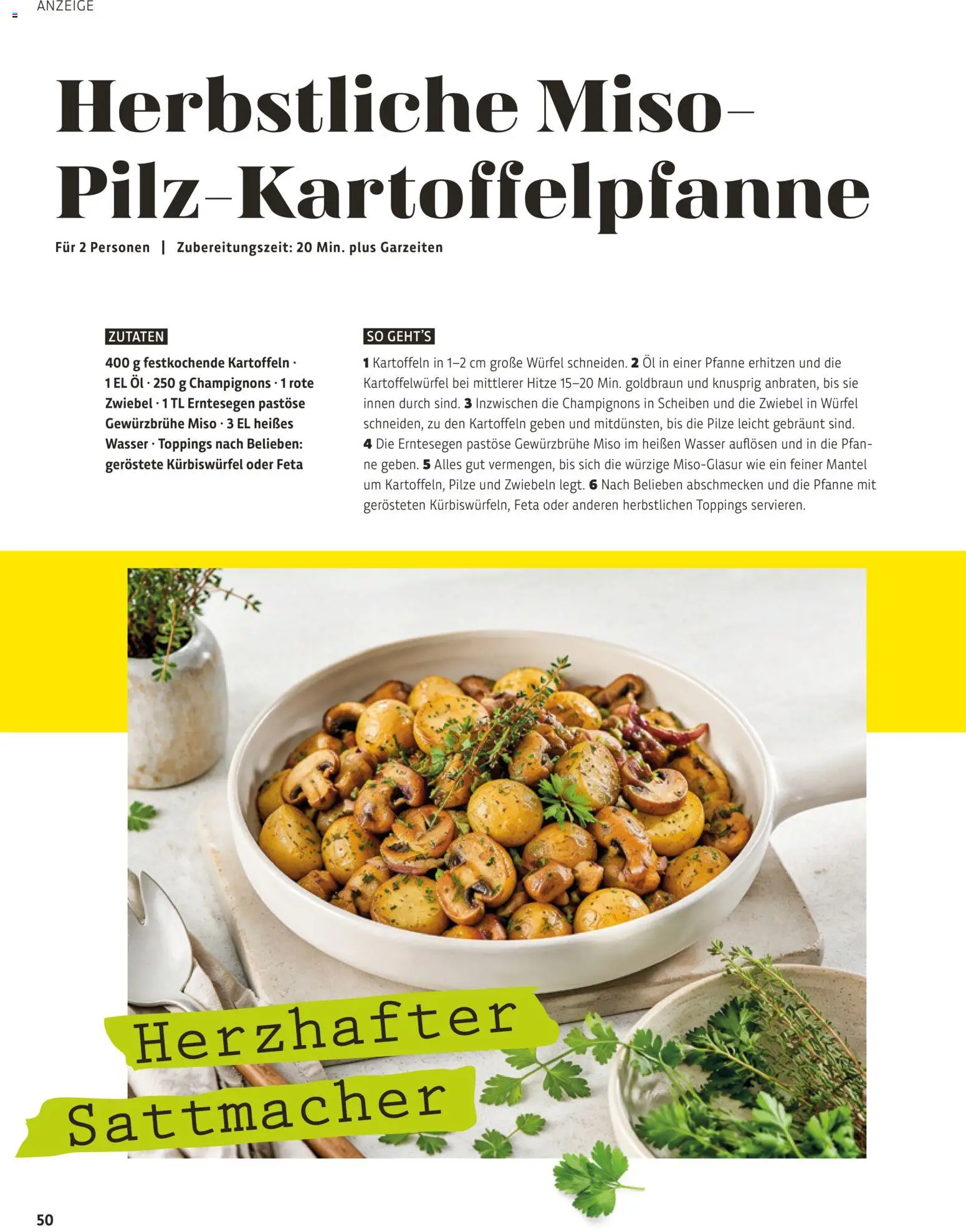 Vorschau von dem Prospekt des Geschäftes BioMarkt, gültig ab dem 26.10.2026 - Wasser, Öl, Mantel, Feta, Champignons, Kartoffeln, Zwiebeln