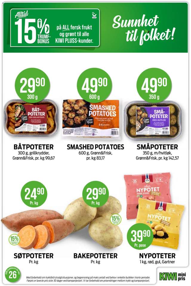 Ny Kiwi kundeavis fra 22/06