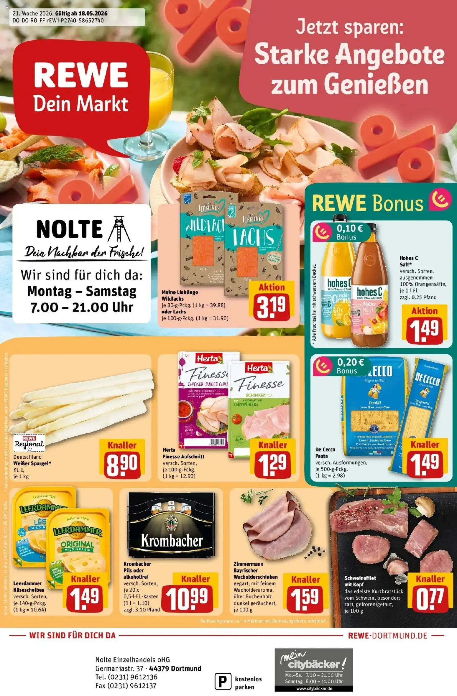 Vorschau von dem Prospekt des Geschäftes Rewe, gültig ab dem 18.05.2026