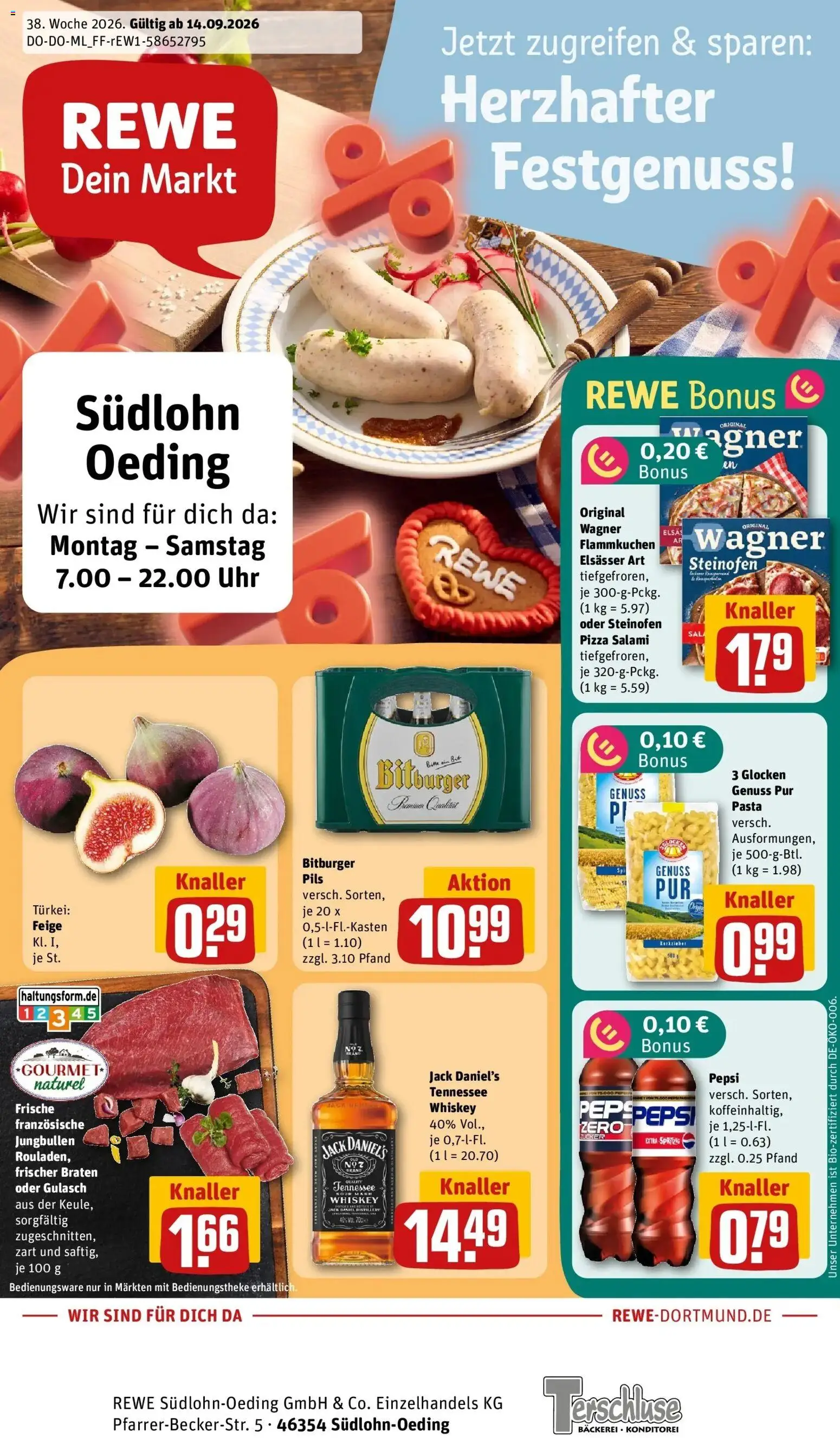 Vorschau von dem Prospekt des Geschäftes Rewe, gültig ab dem 14.09.2026