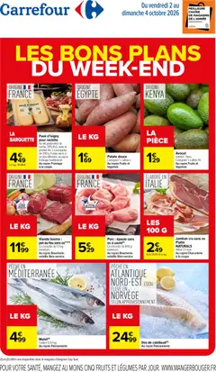 Prévisualisation de Carrefour les bons plans du week-end du magasin Carrefour formulaire valide 02/10/2026