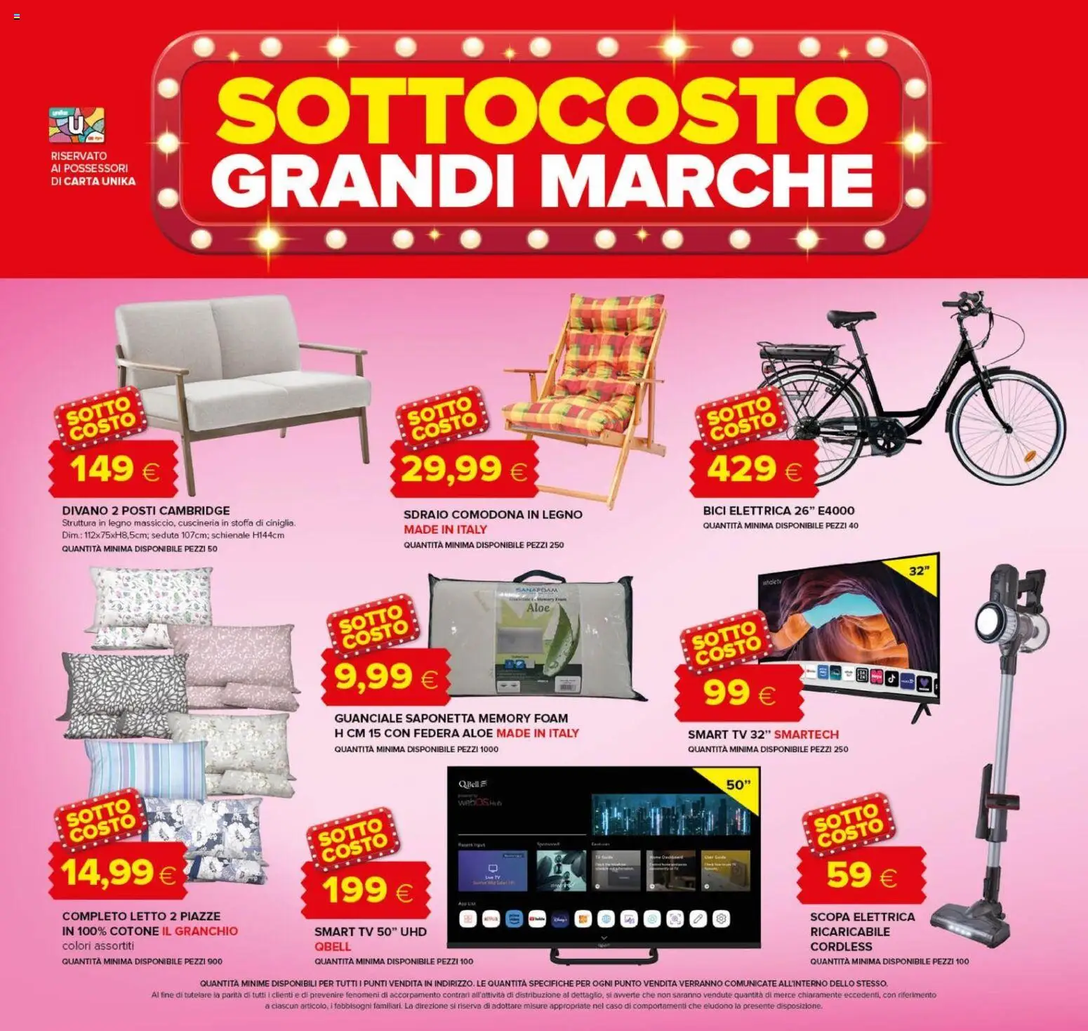 Anteprima dell'opuscolo Oasi volantino Spoltore dal negozio Oasi valido da 04/09/2026 - TV, Scopa, Divano, Letto, smart TV, Scopa elettrica, Saponetta, Federa