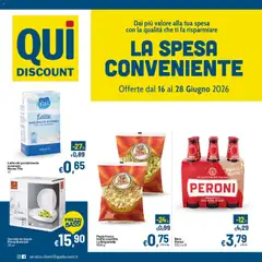 Anteprima dell'opuscolo Qui Discount volantino dal negozio Qui Discount valido da 16/06/2026