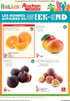 Voorbeeld van Auchan Les bons plan du week end dans votre super van winkel Auchan geldig vanaf 10/09/2026