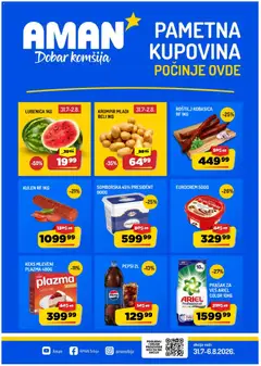 Pregled Aman kataloga - važi od 31.07.2026