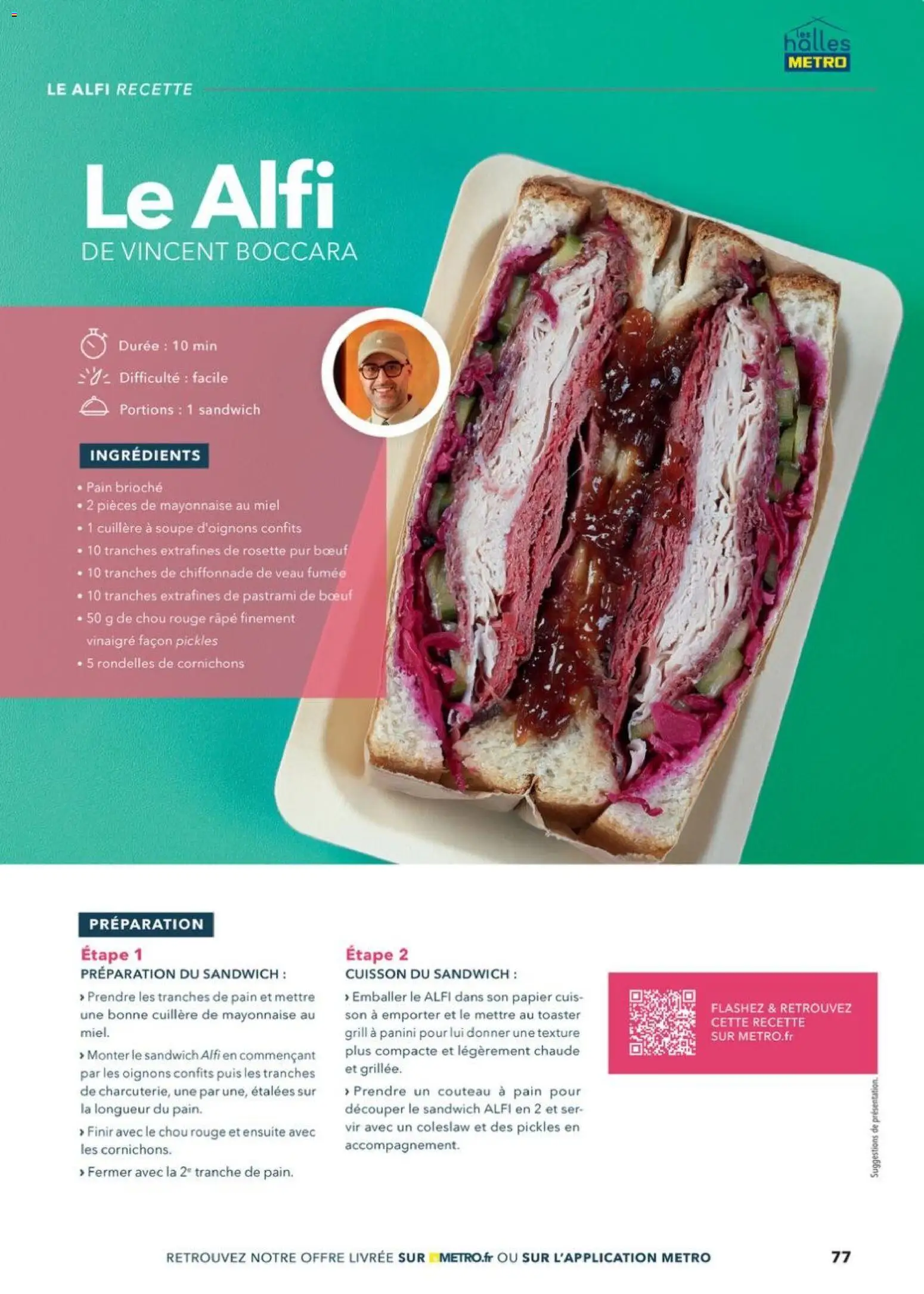 Prévisualisation de Boulangers Pâtissiers du magasin METRO formulaire valide 30/04/2026 - Pain, Brioche, Coleslaw, Cuillère, Chou rouge, Toaster, Ingrédients, Râpe