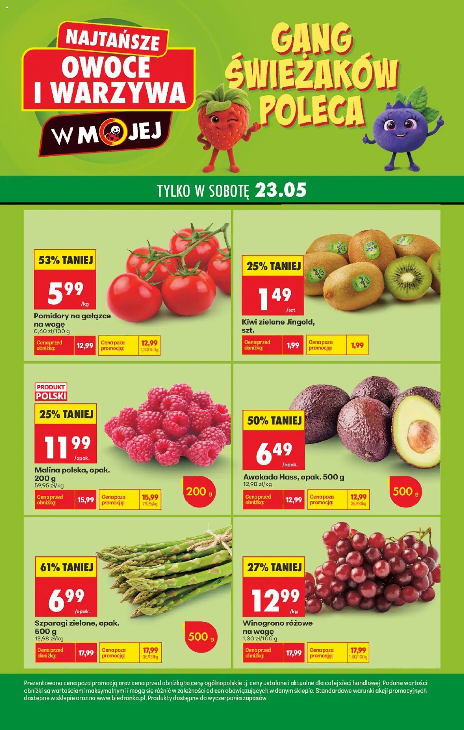 Náhled nabídky: Biedronka Polsko Biedronka Polsko leták - Swieza oferta sobota platný od 23.05.2026