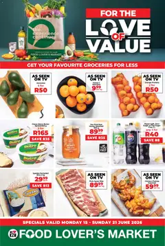 Preview of Food Lover's Market flyer valid from 15/06/2026