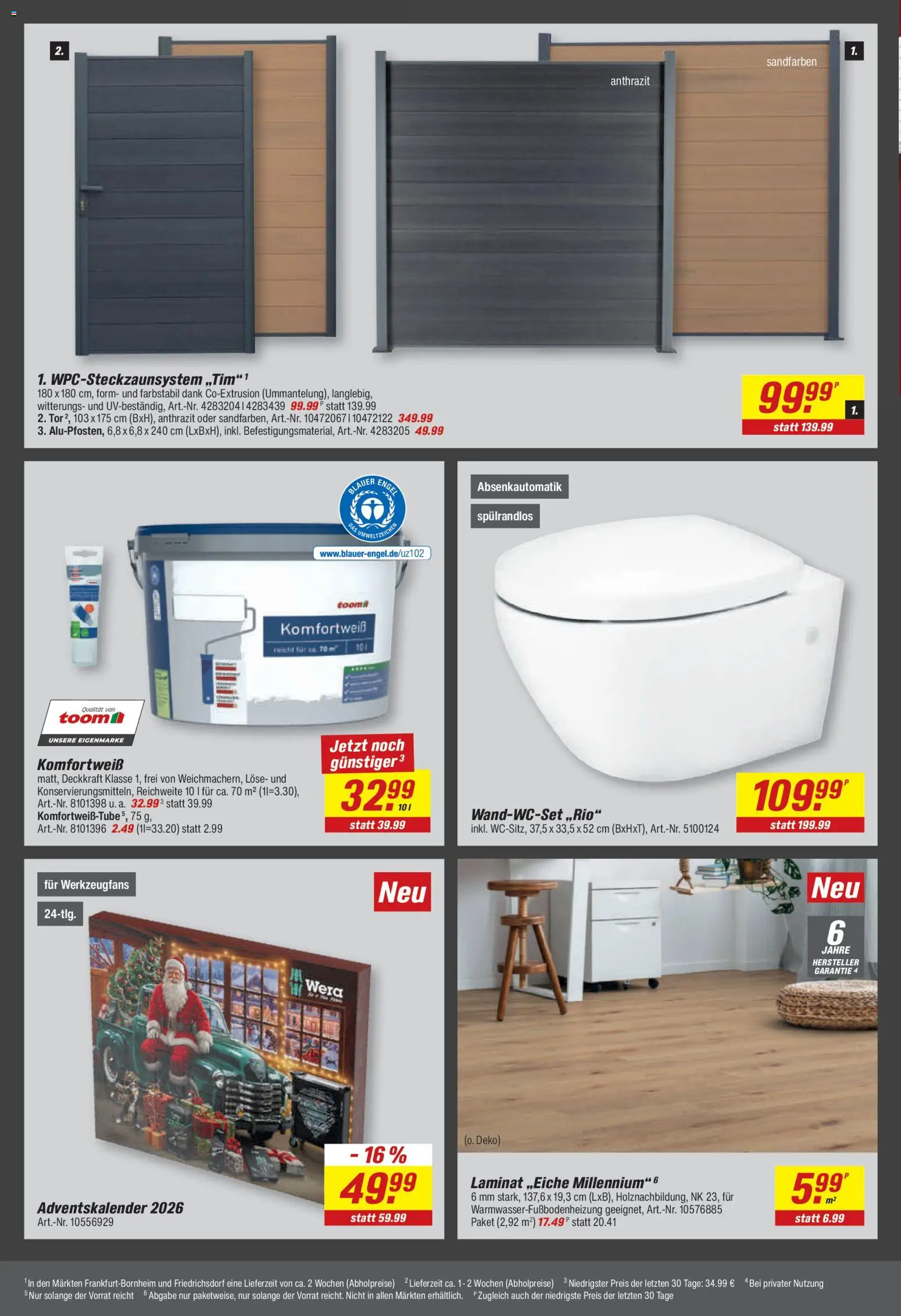 Vorschau von dem Prospekt des Geschäftes Toom Baumarkt, gültig ab dem 26.10.2026