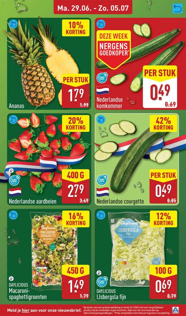 Nieuwe Aldi folder vanaf 29-06
