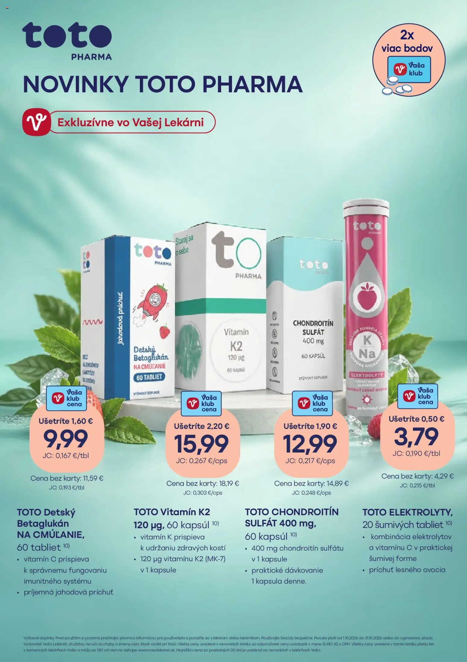 Náhľad Vaša lekáreň letáku platného od 01.10.2026 - Kapsule