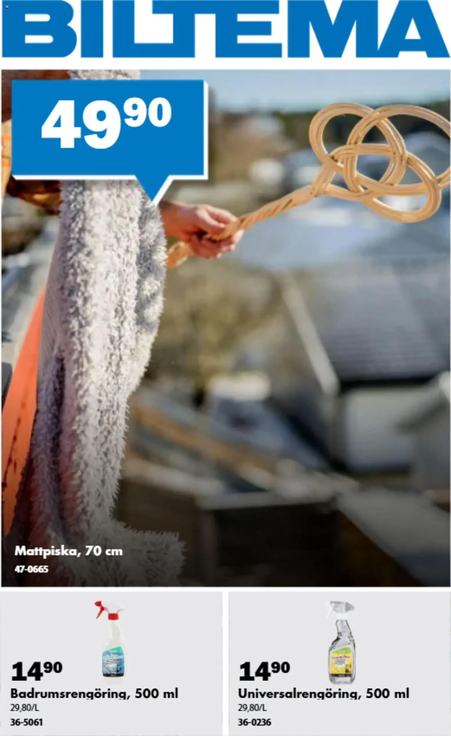 Förhandsgranska reklamblad Biltema erbjudanden städning från butik Biltema gäller från 20/08/2026