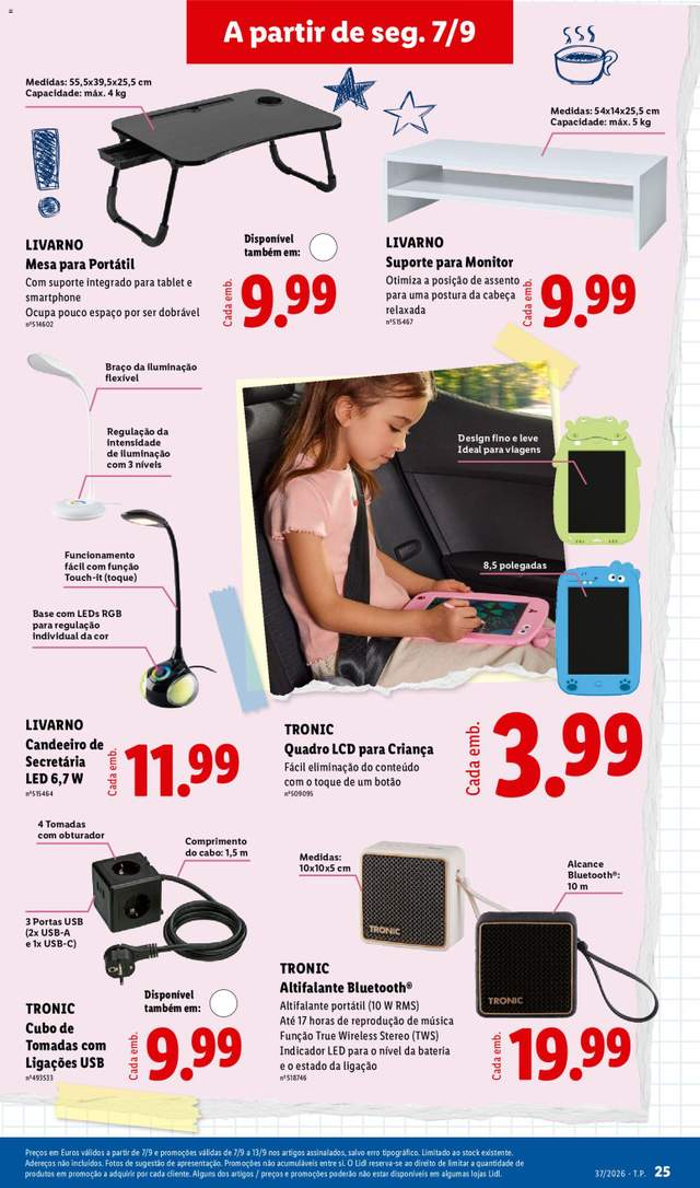 Novo folheto Lidl a partir de 07/09