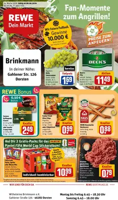 Vorschau von dem Prospekt des Geschäftes Rewe, gültig ab dem 08.06.2026