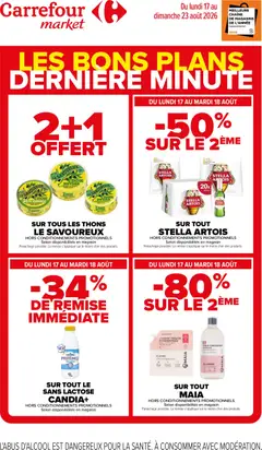 Prévisualisation de Carrefour Market Les bons plans derniere minute​ du magasin Carrefour Market formulaire valide 17/08/2026