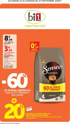 Prévisualisation de bi1 Catalogue supermarché du magasin bi1 formulaire valide 15/09/2026