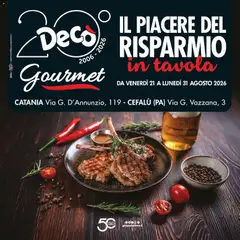 Anteprima dell'opuscolo Decò volantino Gourmet Sicilia dal negozio Decò valido da 21/08/2026