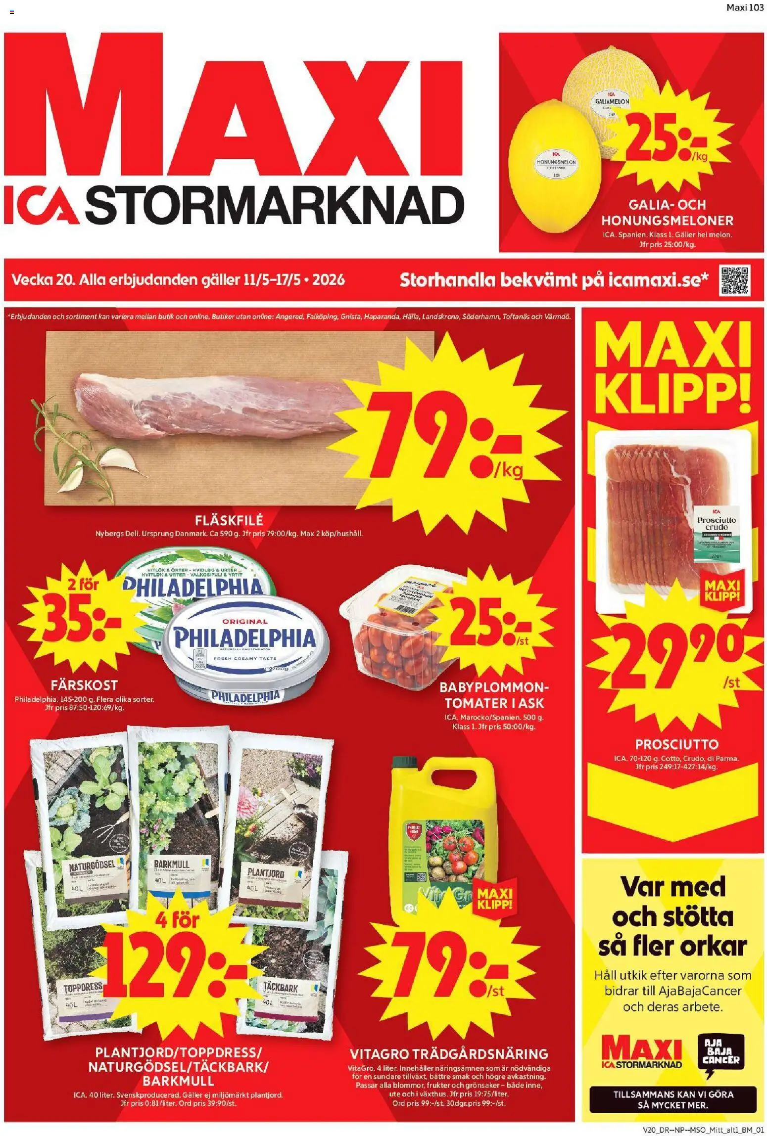 Förhandsgranska reklamblad Enköping från butik ICA Maxi gäller från 11/05/2026