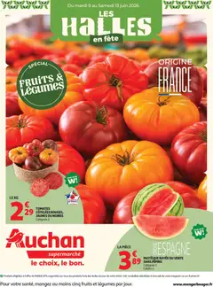 Prévisualisation de Auchan Halles & alcools supers du magasin Auchan formulaire valide 09/06/2026