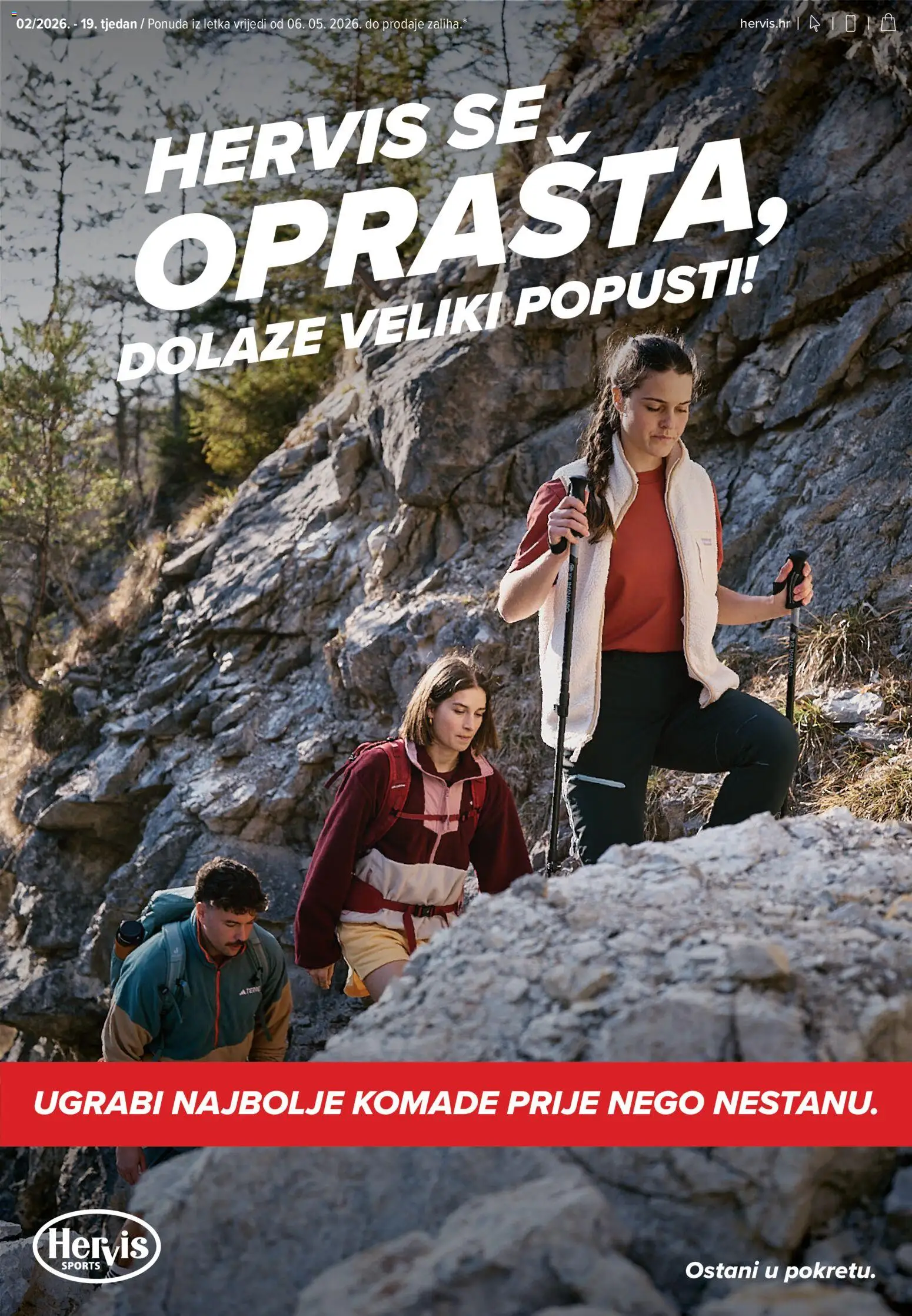 Pregled letka Hervis Katalog trgovine Hervis vrijedi od 06.05.2026
