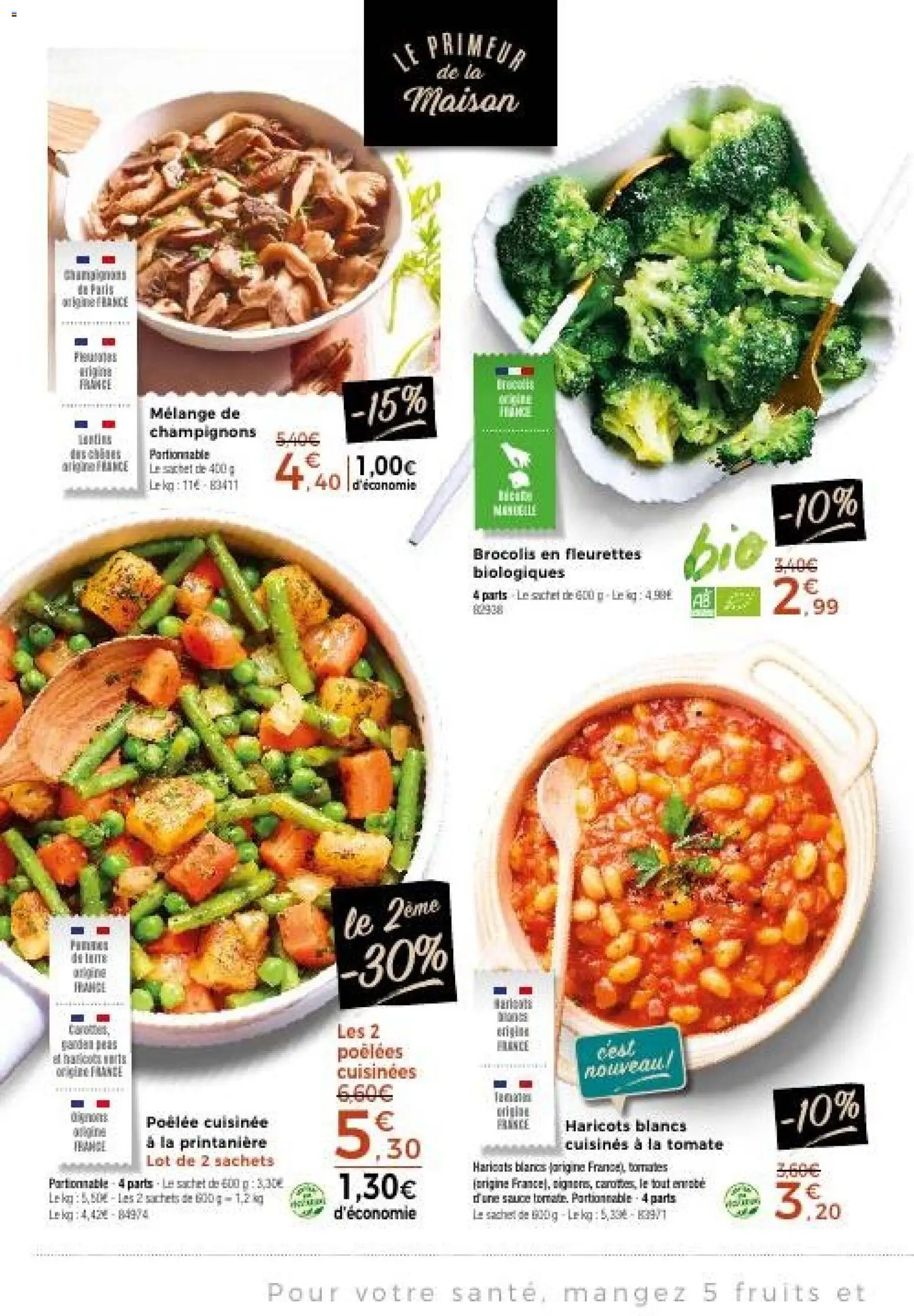 Prévisualisation de Thiriet catalogue du magasin Thiriet formulaire valide 24/08/2026 - Fruits, Tomate, Tomates, Champignons, Brocolis, Haricots, Haricots blancs