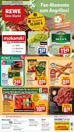 Vorschau von dem Prospekt des Geschäftes Rewe, gültig ab dem 08.06.2026