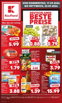 Vorschau von dem Prospekt des Geschäftes Kaufland, gültig ab dem 17.09.2026