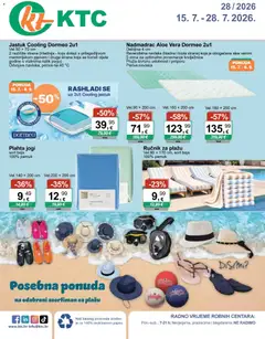 Pregled letka KTC Katalog igračke i tekstil trgovine KTC vrijedi od 15.07.2026