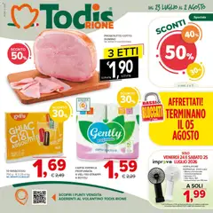 Anteprima dell'opuscolo Todis volantino Rione dal negozio Todis valido da 23/07/2026