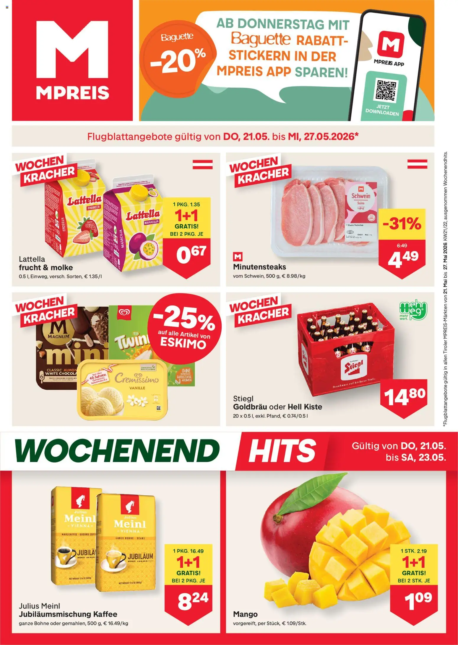 Vorschau der Angebote: MPREIS MPREIS Flugblatt gültig ab 21.05.2026