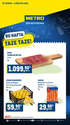 Metro Metro Katalog 29.07.2026 - Broşürünün önizlemesi